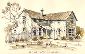 Artist rendering of Dambach-Besier House Artist rendering of Dambach-Besier House